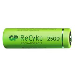 аккумуляторная батарея, aa (hr6), 1,2 в, 2450 mah, gp, бумажная коробка, 4 шт, recyko цена и информация | Батарейки | pigu.lt