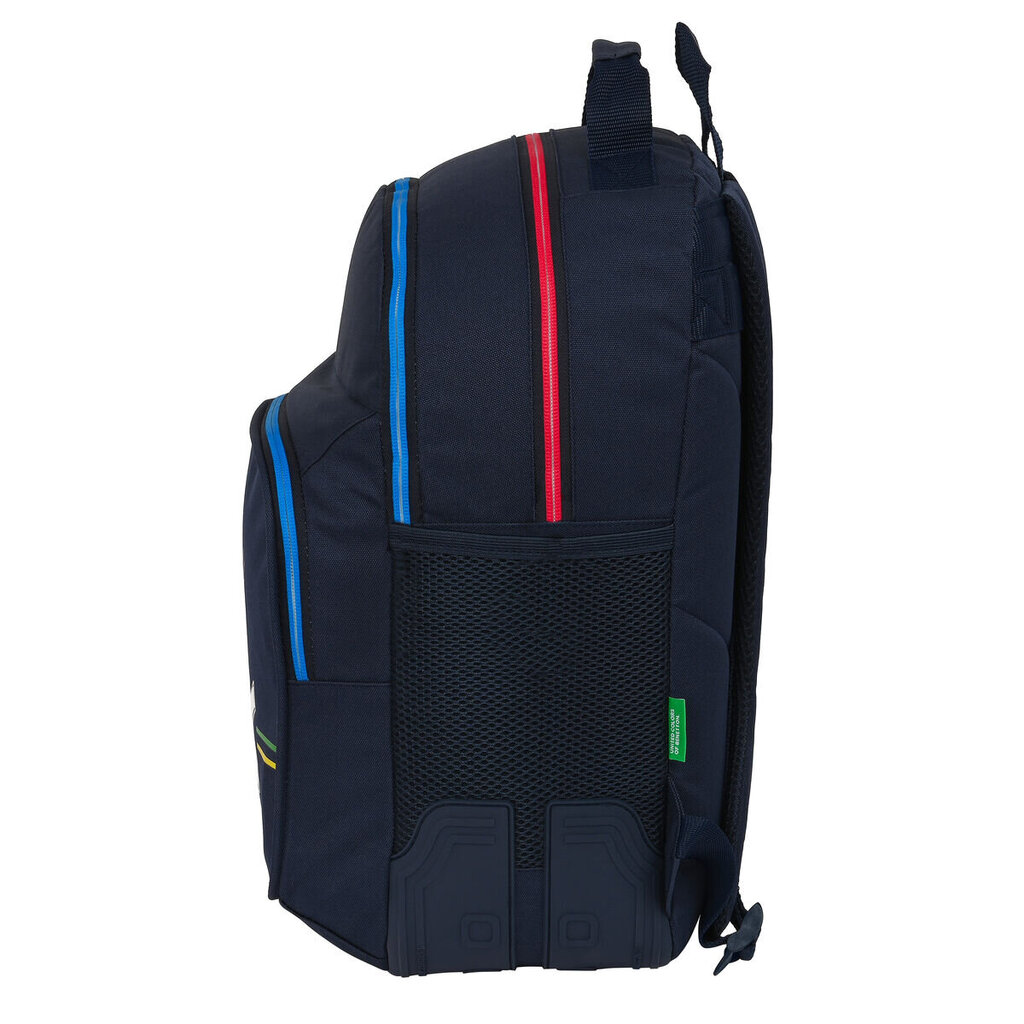 Mokyklinis krepšys Benetton Sixties mėlyna (32 x 42 x 15 cm) kaina ir informacija | Kuprinės mokyklai, sportiniai maišeliai | pigu.lt