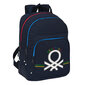 Mokyklinis krepšys Benetton Sixties mėlyna (32 x 42 x 15 cm) kaina ir informacija | Kuprinės mokyklai, sportiniai maišeliai | pigu.lt