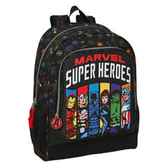 Mokyklinė kuprinė The Avengers, Super heroes, Juoda kaina ir informacija | Kuprinės mokyklai, sportiniai maišeliai | pigu.lt