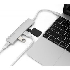 Silver HT 17123 HDMI/USB/USB-C kaina ir informacija | Adapteriai, USB šakotuvai | pigu.lt