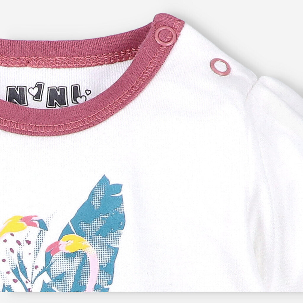 Marškinėliai mergaitei Nini, ABN-2976 kaina ir informacija | Marškinėliai kūdikiams | pigu.lt
