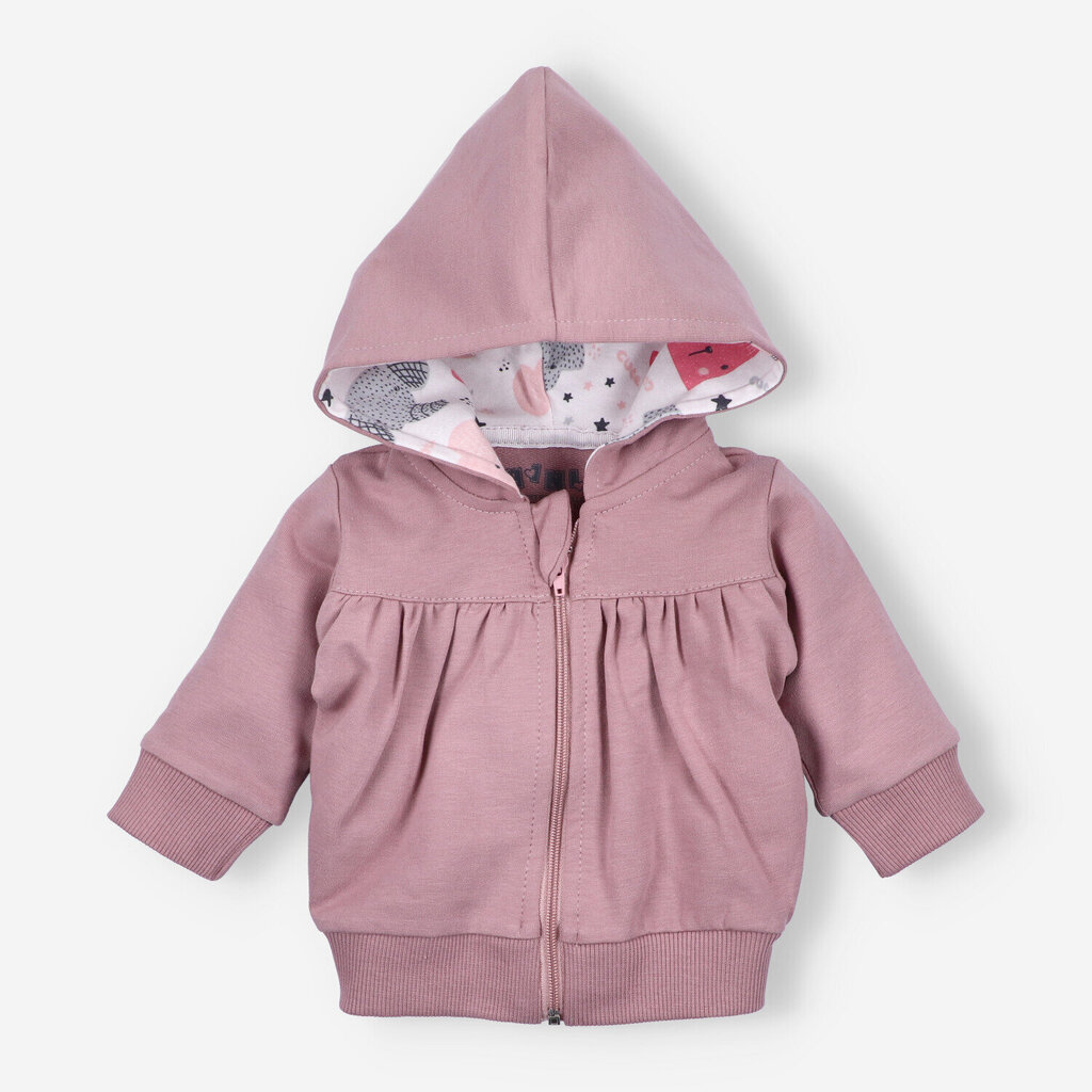 Bluzonas kūdikiams Nini, rudas цена и информация | Megztiniai, bluzonai, švarkai kūdikiams | pigu.lt