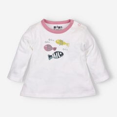 Marškinėliai berniukams Nini, balti kaina ir informacija | Marškinėliai kūdikiams | pigu.lt