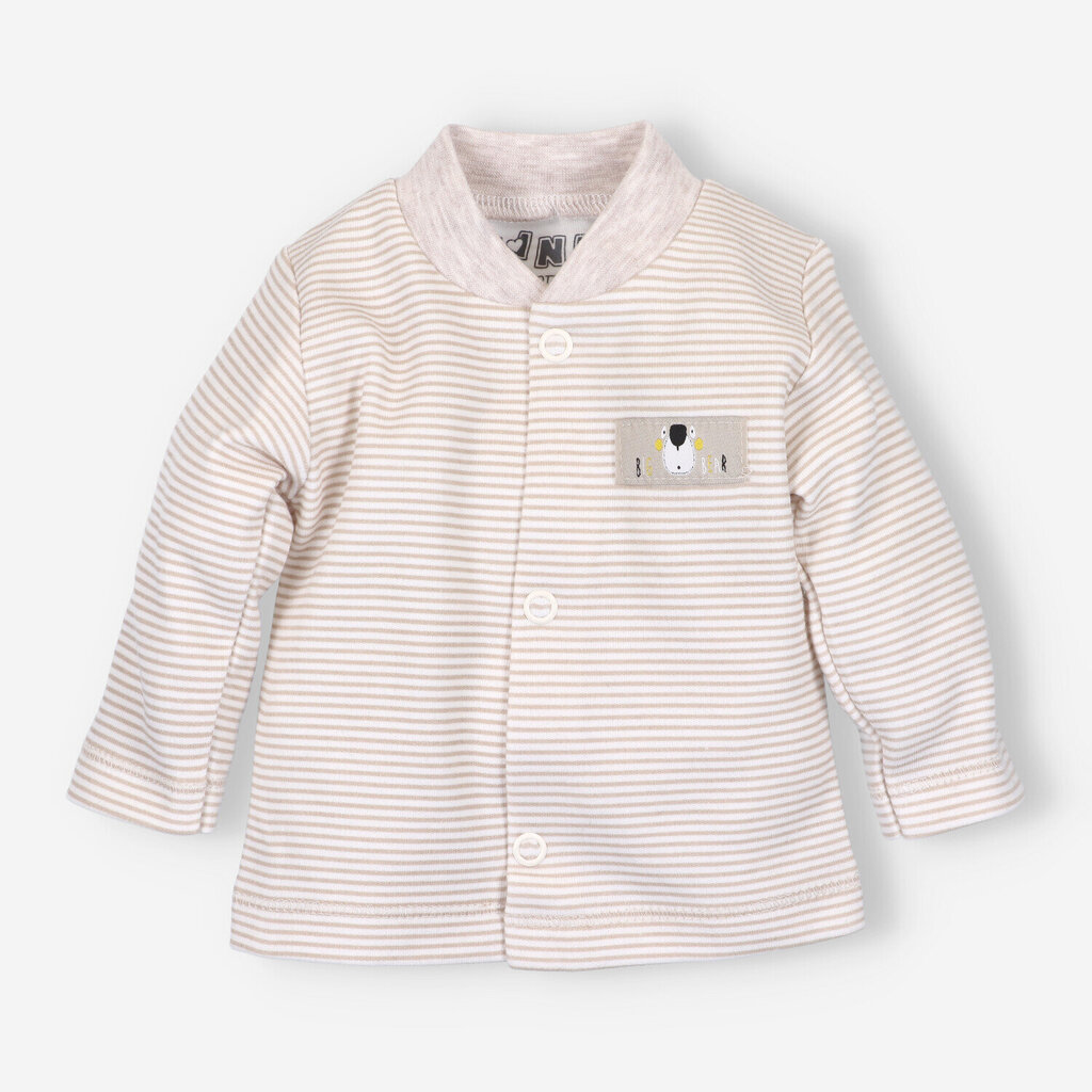 Bluzonas kūdikiams Nini, smėlio spalvos kaina ir informacija | Megztiniai, bluzonai, švarkai kūdikiams | pigu.lt