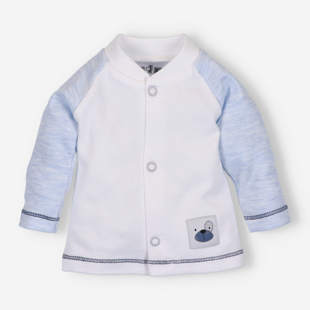 Bluzonas kūdikiams Nini, baltas kaina ir informacija | Megztiniai, bluzonai, švarkai kūdikiams | pigu.lt