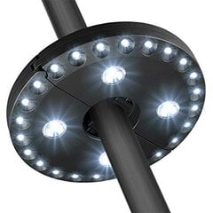 LED šviestuvas lauko skėčiui L43B1, juodas kaina ir informacija | Lauko šviestuvai | pigu.lt