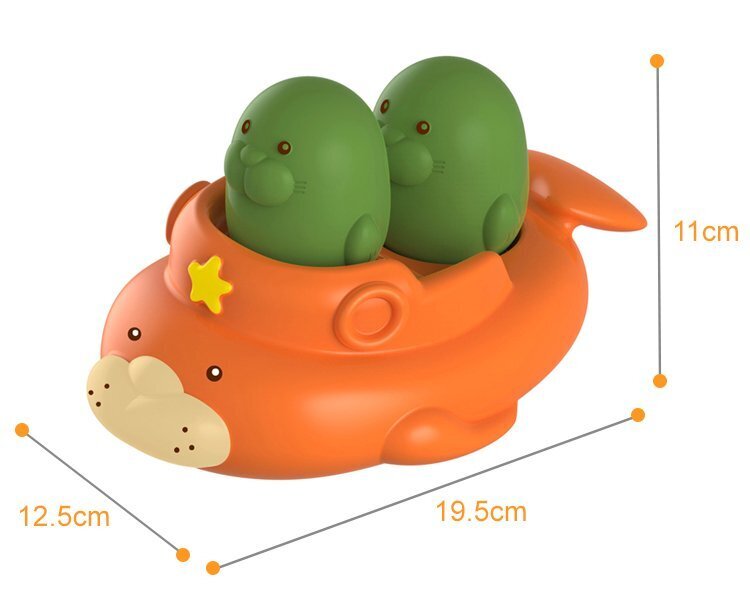 Vonios žaislas Huanger Ruoniai цена и информация | Žaislai kūdikiams | pigu.lt
