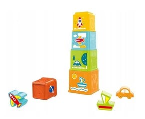 Kaladėlių bokštas, 7 vnt kaina ir informacija | Žaislai kūdikiams | pigu.lt