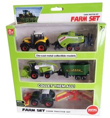 Metalinių traktorių rinkinys kaina ir informacija | Žaislai berniukams | pigu.lt