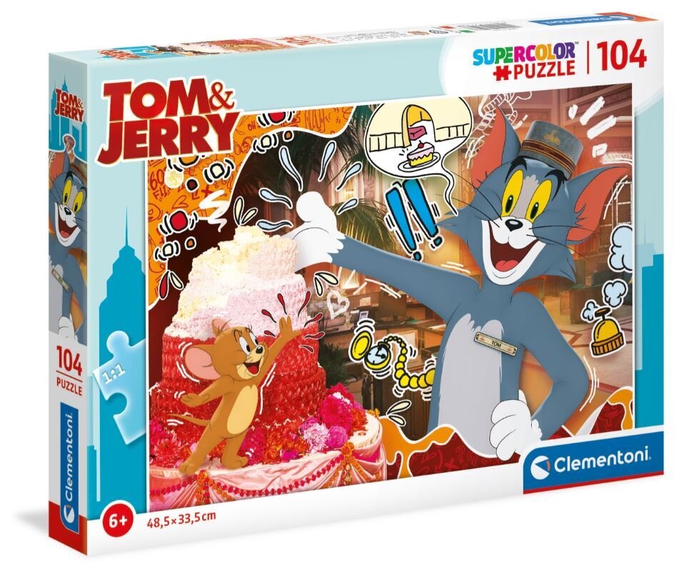 Dėlionė Clementoni Tomas ir Džeris 104 d. 27516 цена и информация | Dėlionės (puzzle) | pigu.lt