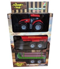 Traktorius su 2 priekabomis (2594) цена и информация | Игрушки для мальчиков | pigu.lt