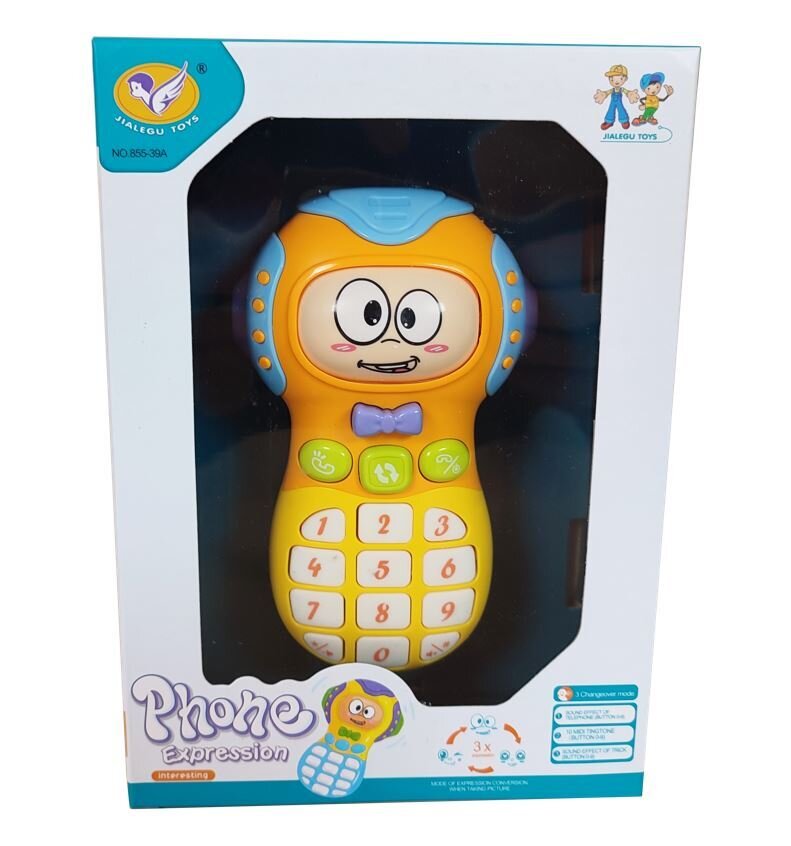 Žaislinis muzikinis telefonas su garsais 2743 цена и информация | Lavinamieji žaislai | pigu.lt
