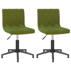 Pasukamos valgomojo kėdės VidaXL, žalios kaina ir informacija | Virtuvės ir valgomojo kėdės | pigu.lt