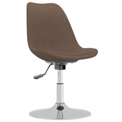 vidaXL Pasukamos valgomojo kėdės, 2vnt., taupe spalvos, audinys kaina ir informacija | Virtuvės ir valgomojo kėdės | pigu.lt