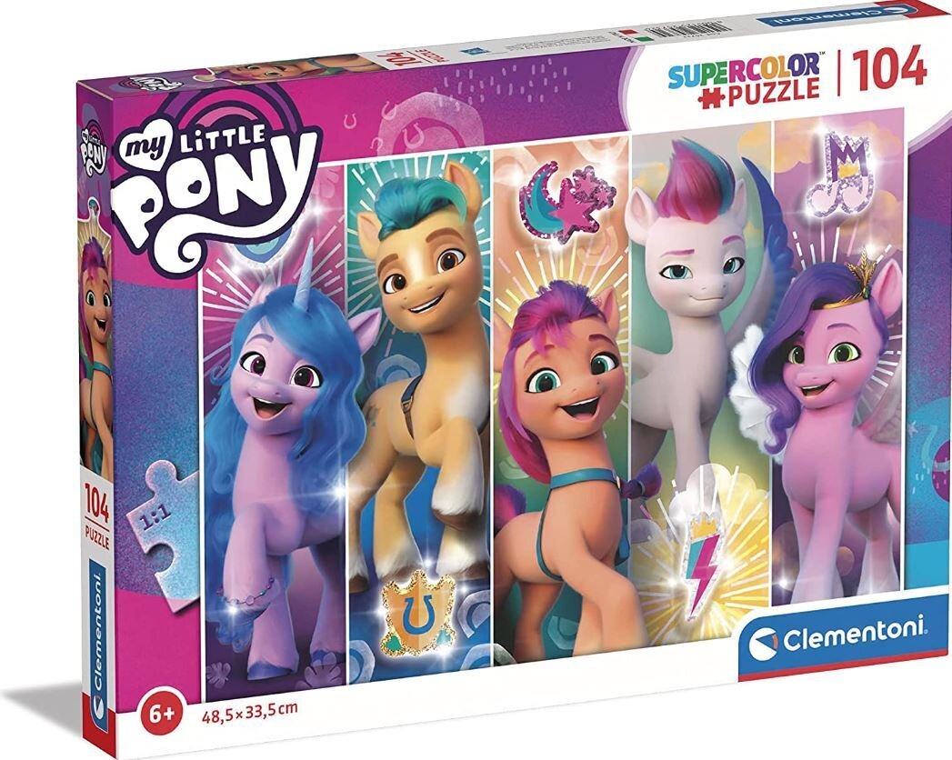 Dėlionė Clementoni, My Little Pony 104 d. 25732 kaina ir informacija | Dėlionės (puzzle) | pigu.lt