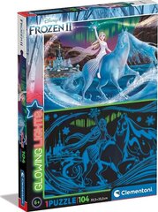 Tamsoje švečianti dėlionė Clementoni Frozen 27548, 104 det kaina ir informacija | Dėlionės (puzzle) | pigu.lt