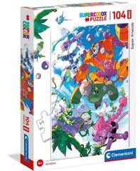 Dėlionė Clementoni Super Friends 104 d. 23754 kaina ir informacija | Dėlionės (puzzle) | pigu.lt