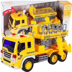 Sunkvežimis su statybiniu keltuvu 26cm (3858) kaina ir informacija | Žaislai berniukams | pigu.lt