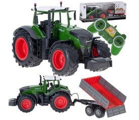 Nuotoliniu būdu valdomas traktorius su pakeliama priekaba kaina ir informacija | Žaislai berniukams | pigu.lt