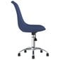 vidaXL Pasukamos valgomojo kėdės, 4vnt., mėlynos spalvos, audinys kaina ir informacija | Virtuvės ir valgomojo kėdės | pigu.lt