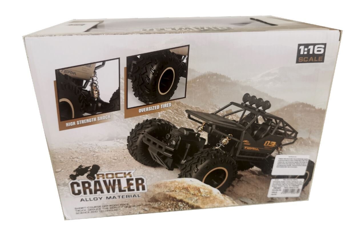 Nuotoliniu būdu valdomas džipas Rock Crawler 1:16 цена и информация | Žaislai berniukams | pigu.lt