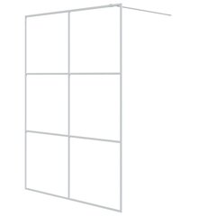 Dušo sienelė vidaXL, balta, 140x195 cm. kaina ir informacija | Dušo durys ir sienelės | pigu.lt