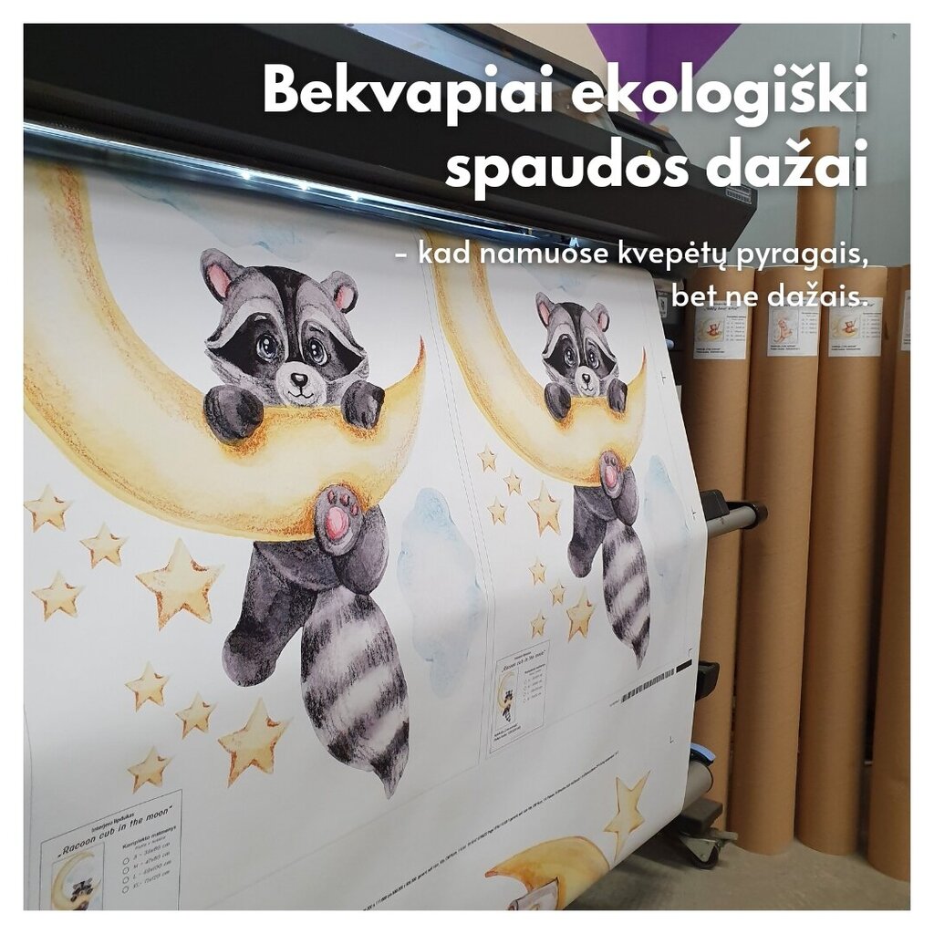 Vaikiškas interjero lipdukas Swinging Teddy Bear kaina ir informacija | Interjero lipdukai | pigu.lt