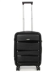 Маленький дорожный чемодан Airtex, черный, 283/S цена и информация | Чемоданы, дорожные сумки | pigu.lt