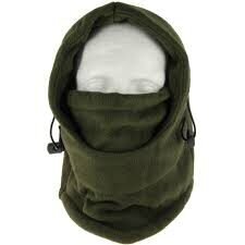 Зеленый капюшон с защитой лица и шеи Deluxe Green Snood with Face Guard цена и информация | Одежда и обувь для рыбалки | pigu.lt