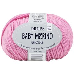 Пряжа Drops Baby Merino 07, 50 г, 175 м. цена и информация | Принадлежности для вязания | pigu.lt
