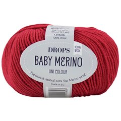 Siūlai Drops Baby Merino 16, 50 g, 175 m. kaina ir informacija | Mezgimui | pigu.lt