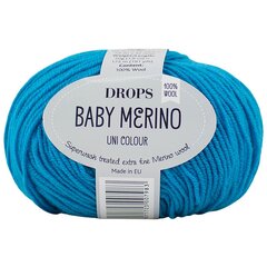 Siūlai Drops Baby Merino 32, 50 g, 175 m. kaina ir informacija | Mezgimui | pigu.lt