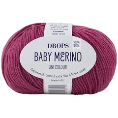 Siūlai Drops Baby Merino 41, 50 g, 175 m. kaina ir informacija | Mezgimui | pigu.lt