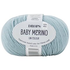 Siūlai Drops Baby Merino 43, 50 g, 175 m. kaina ir informacija | Mezgimui | pigu.lt