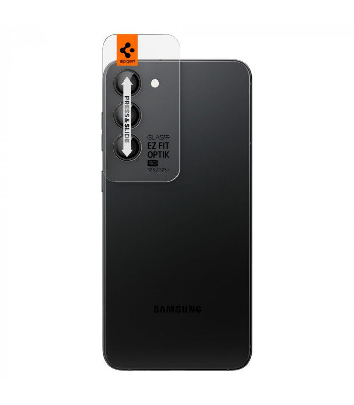 Kameros apsauga Spigen skirta Samsung Galaxy S23 / S23 Plus kaina ir informacija | Apsauginės plėvelės telefonams | pigu.lt