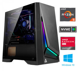 Стационарный компьютер Gamer Ryzen 5 4600G 16GB 512GB SSD NVME 1TB HDD RX6600 Windows 10 цена и информация | Стационарные компьютеры | pigu.lt