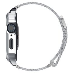 Spigen Metal Fit PRO Apple Watch 8|SE|7 |6|5|4 (44|45mm) srebrny|silver ACS04584 цена и информация | Аксессуары для смарт-часов и браслетов | pigu.lt