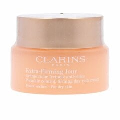 Veido kremas Clarins Extra-Firming Jour Wrinkle Control Firming Day Rich Cream, 50 ml kaina ir informacija | Veido kremai | pigu.lt