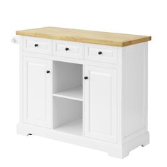 Кухонный шкаф SoBuy FKW101-WN, белый цвет цена и информация | Кухонные шкафчики | pigu.lt