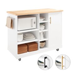 Кухонный шкаф SoBuy FKW105-WN, белый цвет цена и информация | Кухонные шкафчики | pigu.lt