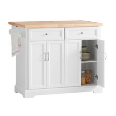 Кухонный шкафчик SoBuy FKW71-WN, белый цена и информация | Кухонные шкафчики | pigu.lt