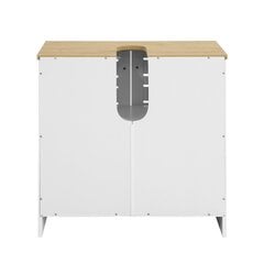 Шкаф для ванной комнаты SoBuy BZR40-W, белый цена и информация | Шкафчики для ванной | pigu.lt