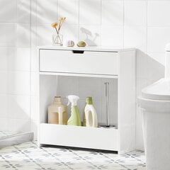 Шкаф для ванной SoBuy BZR48-W, белый цена и информация | Шкафчики для ванной | pigu.lt