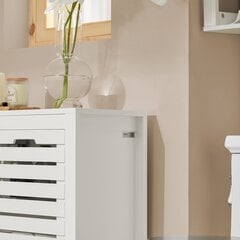 Vonios spintelė SoBuy BZR50-W, balta kaina ir informacija | Vonios spintelės | pigu.lt