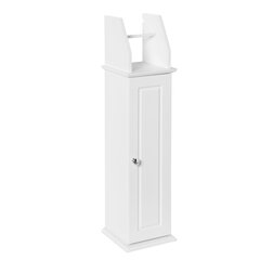 Шкаф-держатель для туалетной бумаги SoBuy BZR53-W, белый цвет цена и информация | Шкафчики для ванной | pigu.lt