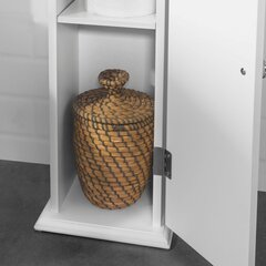 Шкаф-держатель для туалетной бумаги SoBuy BZR53-W, белый цвет цена и информация | Шкафчики для ванной | pigu.lt