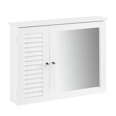 Шкаф для ванной SoBuy BZR55-W, белый цвет цена и информация | Шкафчики для ванной | pigu.lt