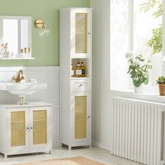 Шкаф для ванной комнаты SoBuy BZR70-W, белый цвет цена и информация | Шкафчики для ванной | pigu.lt