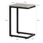 Kavos staliukas SoBuy FBT44-HG, pilkas/juodas kaina ir informacija | Kavos staliukai | pigu.lt